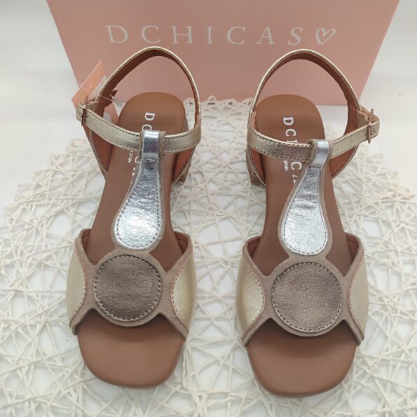 A- SANDALIA MULTI METAL Mº 3931 D´CHICAS