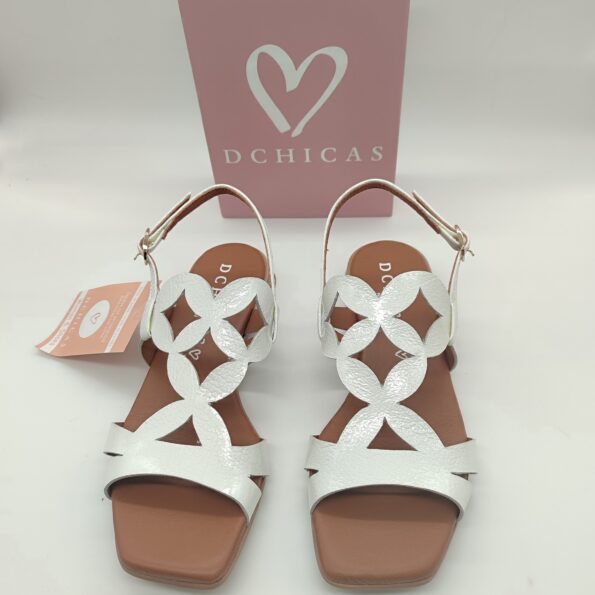 A-D´CHICAS SANDALIAS  PLANA BLANCO