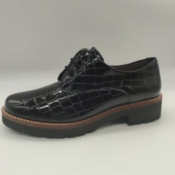 INV-ZAPATOS SEÑORA PITILLOS CORDONES 10771 NEGRO