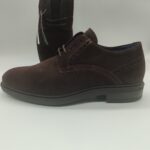 ZAPATO DE CORDÓN PITILLOS HOMBRE EN PIEL SERRAJE MARRÓN M 40243