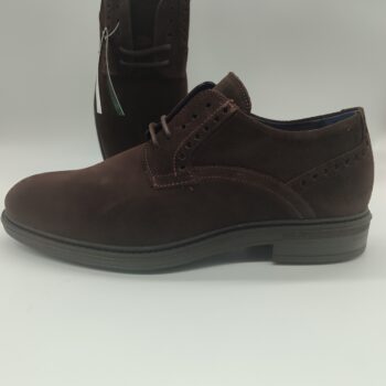 ZAPATO DE CORDÓN PITILLOS HOMBRE EN PIEL SERRAJE MARRÓN M 40243
