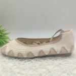 BAILARINA CROCHET CON CINTAS AL TOBILLO - NATURAL