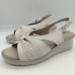 SANDALIA PITILLOS PLANTILLA EXTRAÍBLE LAZO 11013 CREMA