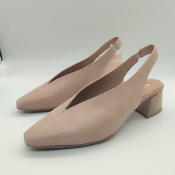 D´CHICAS, SALÓN TACÓN DESTALONADO COLOR BEIGE  4861