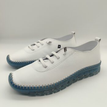 ZAPATOS DEPORTIVOS PIEL BLANCO FLEXIBLE 48+ HORAS Mº 611601