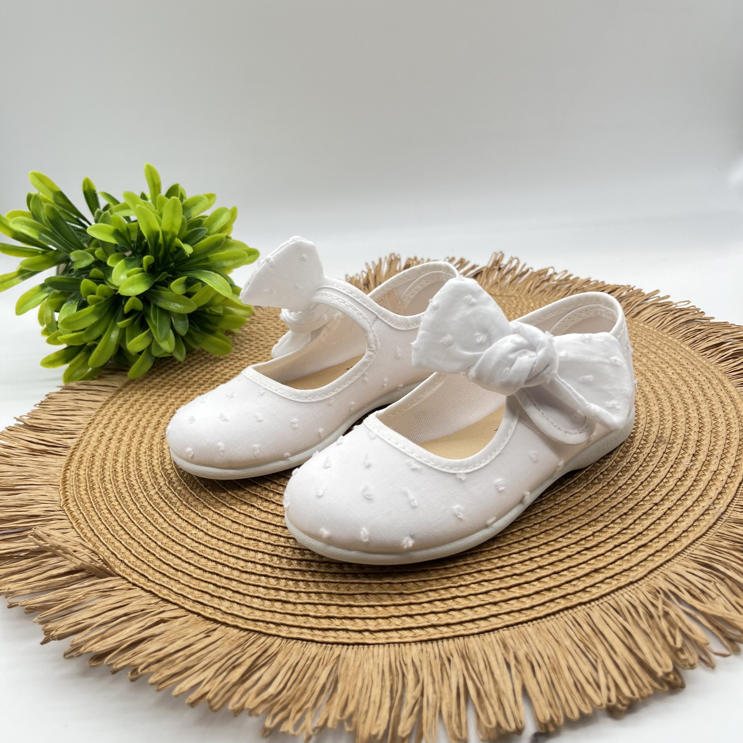 MERCEDITA BLANCA PLUMETI TOKOLATE Mº1208-11