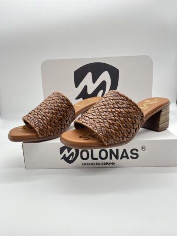 MOLONAS SANDALIA MULE Mº 111492 TRENZADO CUERO